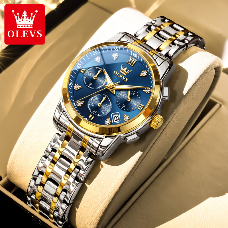 Luxury Watch Index - Zegarek damski OLEVS luksusowej marki, kwarcowy,