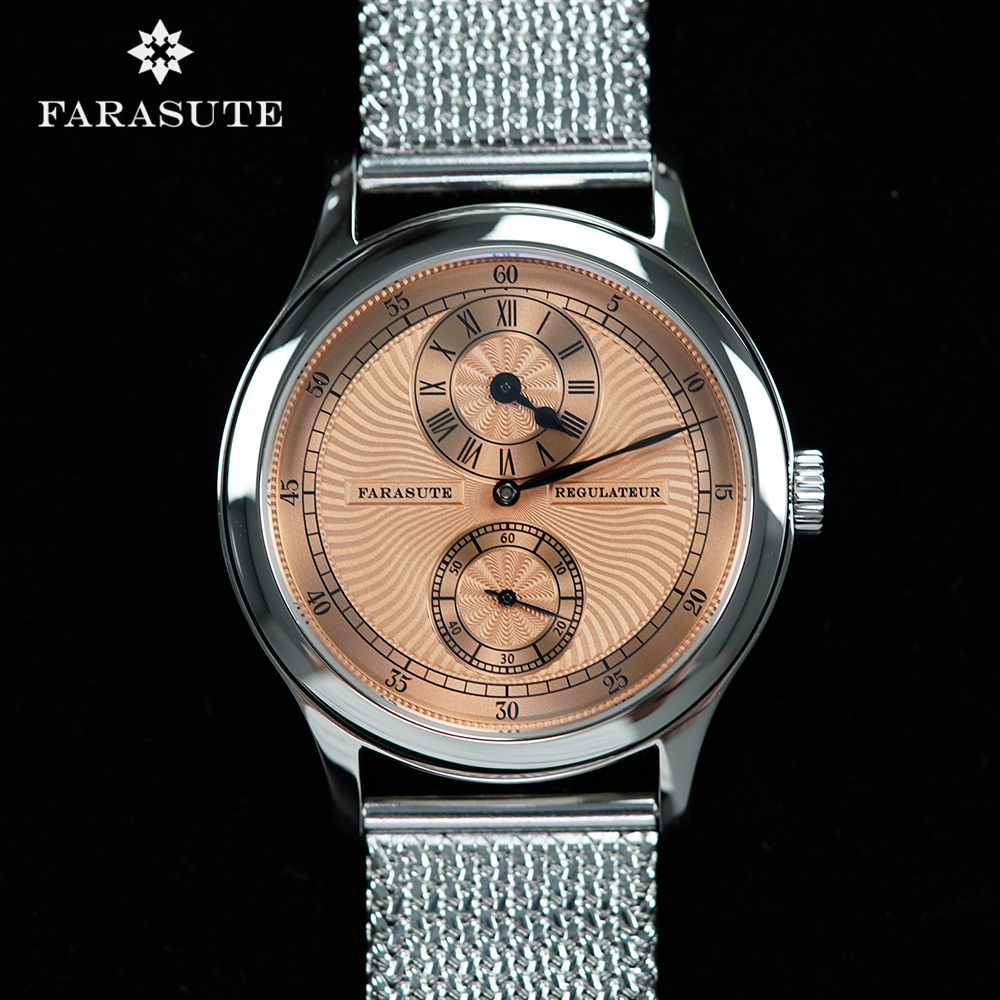 Guilloché Dial Watch - Zegarek męski FARASUTE Retro Machinery, klasyczny