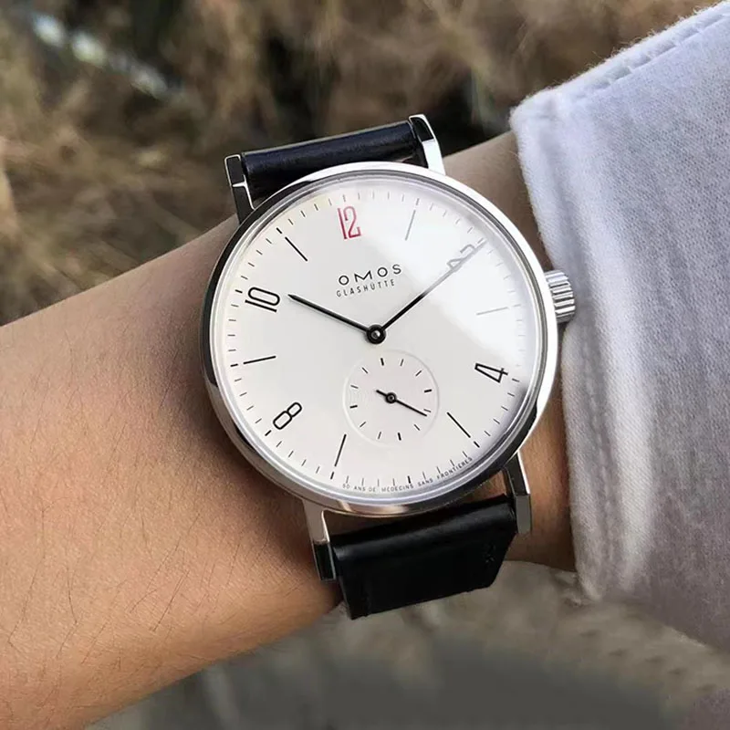 Guilloché Dial Watch - Męski zegarek automatyczny mechaniczny 38 mm,