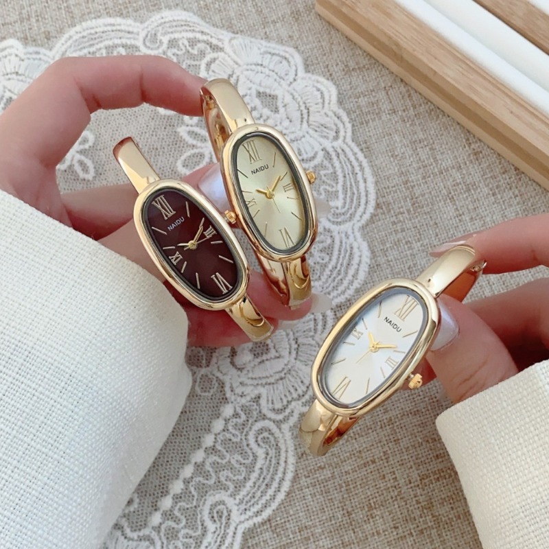 Luxury Watch Index - Zegarek damski kwarcowy z owalną rzymską