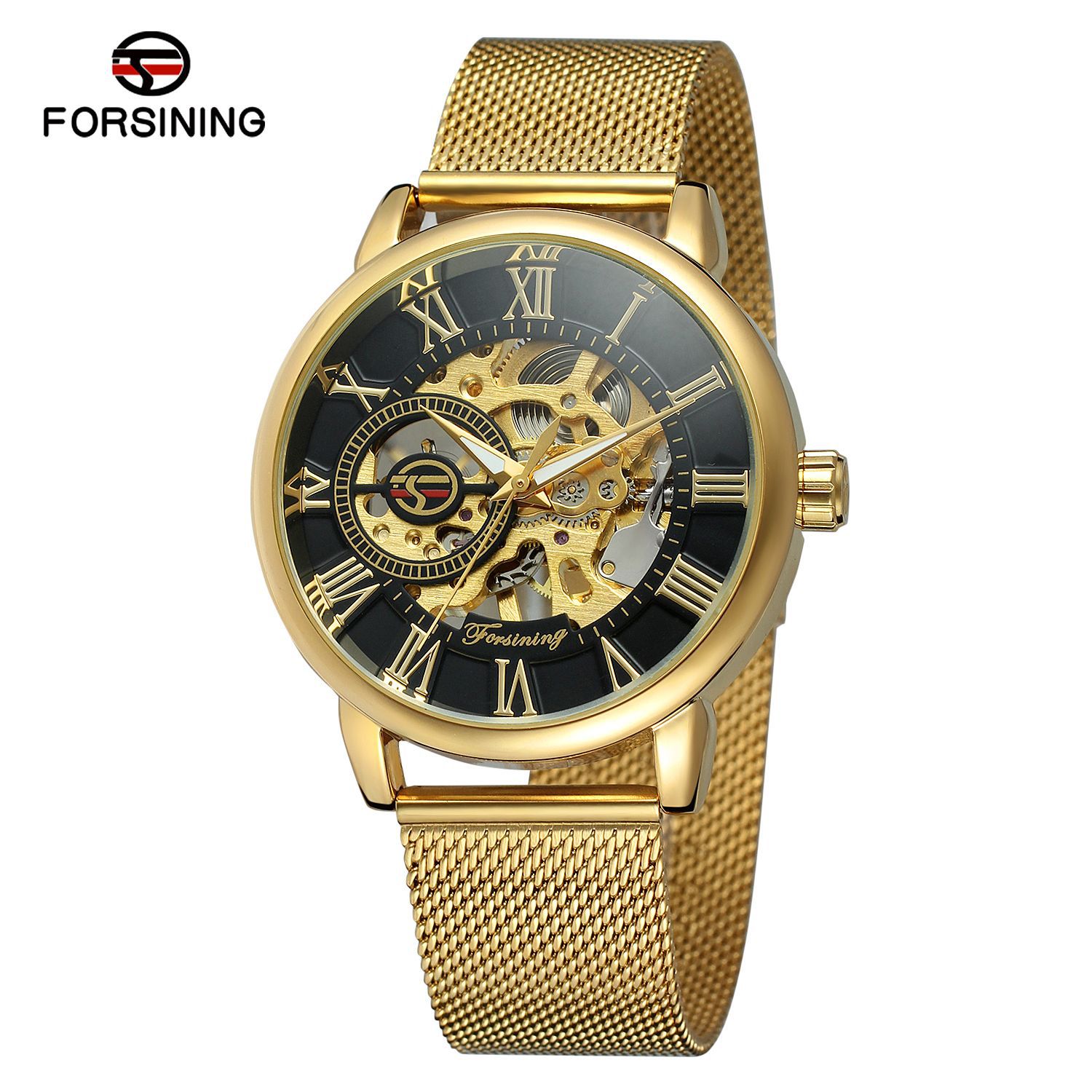 Luxury Watch Brands Logo - Forsining Top marka przezroczyste etui moda