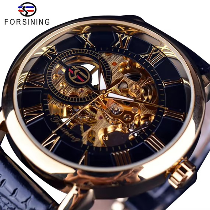 Luxury Watch Brands Logo - Zegarki męskie Forsining z logo 3D,