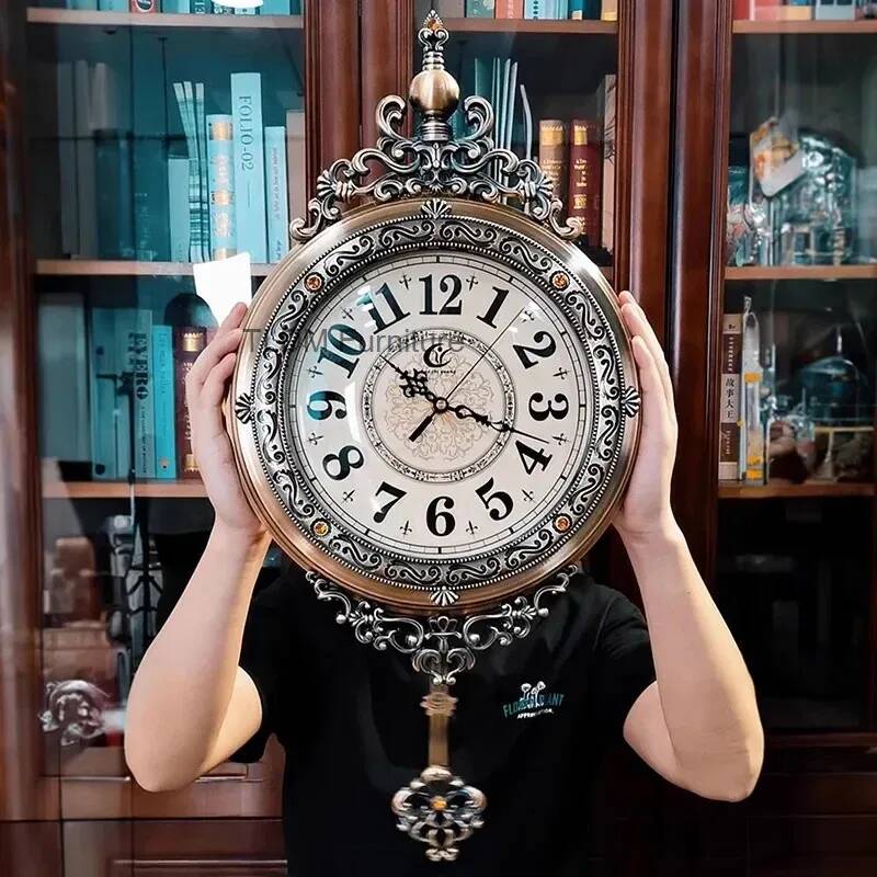 Luxury Watch Europe - Zegar ścienny artystyczny, luksusowy, cyfrowy, vintage,