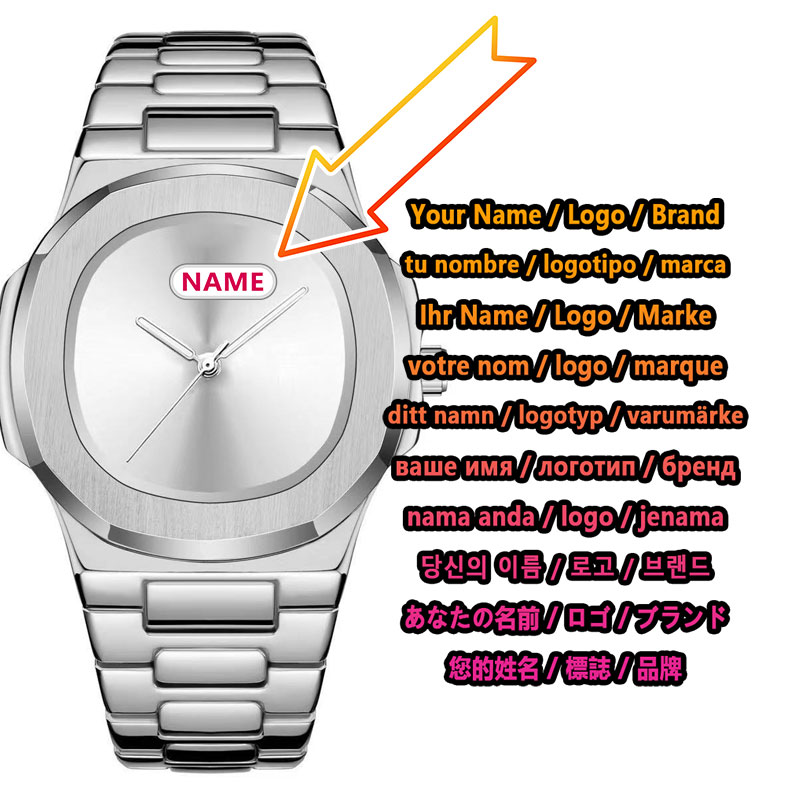 Luxury Watch Brands Logo - Męski zegarek kwarcowy z własnym logo,