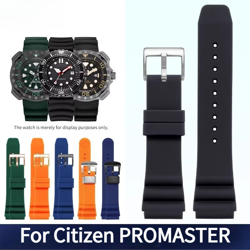 Citizen Watch Promaster - Silikonowy pasek do zegarka z wypukłymi