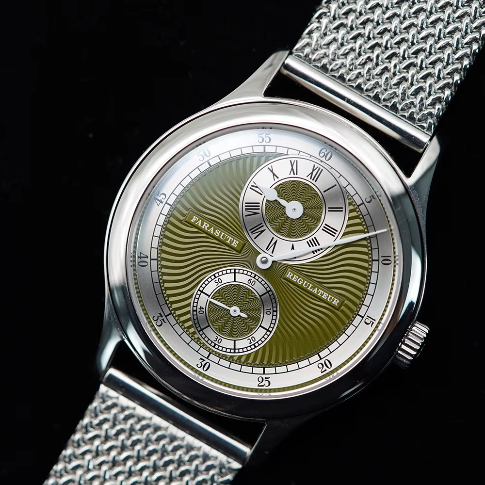 Zegarek męski FARASUTE Retro M – Guilloché Dial Watch recenzja i cena