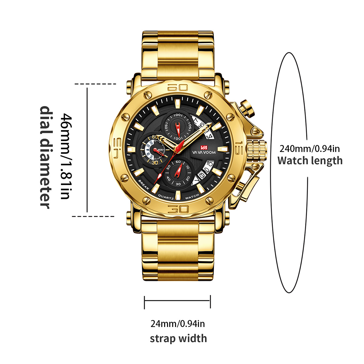 Męski wielofunkcyjny zegarek s – Luxury Watch Hublot recenzja i cena