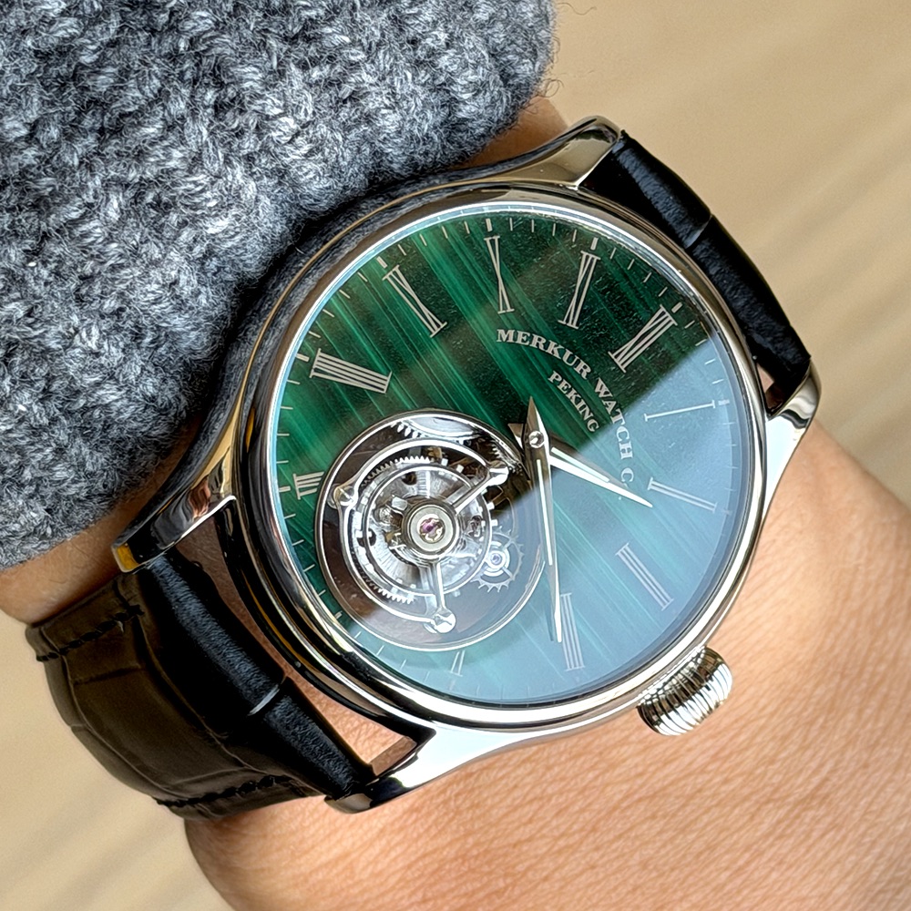 Zegarek Merkur 100% Tourbillon – Guilloché Dial Watch recenzja i cena