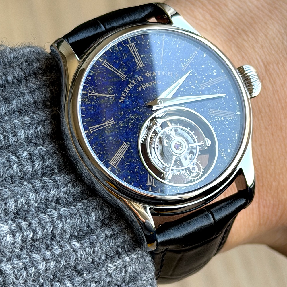 Zegarek Merkur 100% Tourbillon – Guilloché Dial Watch recenzja i cena