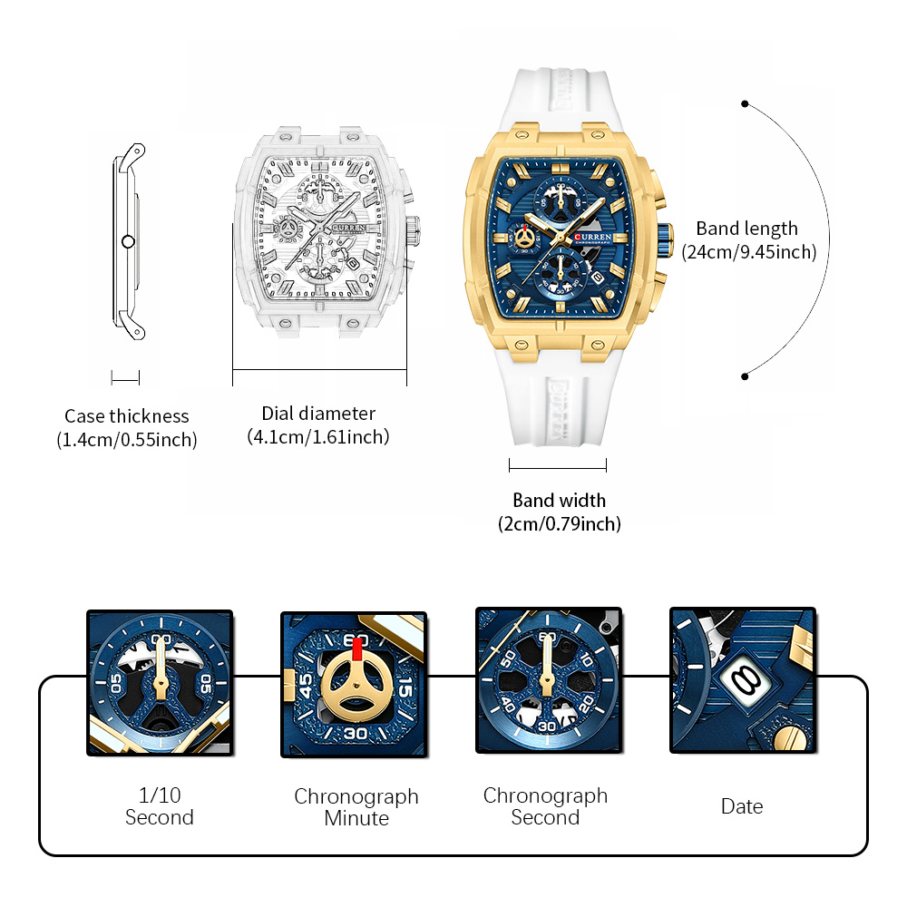 CURREN Luksusowy Zegarek Męski – Luxury Watch Uk recenzja i cena