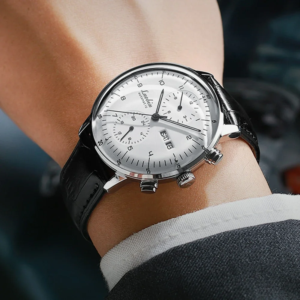 Moda męska zegarki mechaniczne – Guilloché Dial Watch recenzja i cena