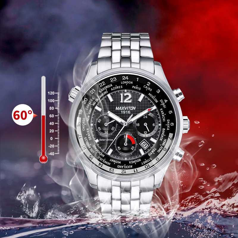 Zegarek męski MAXVITON Solar,  – Citizen Watch Promaster recenzja i cena