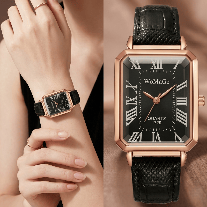 Modne prostokątne zegarki kwar – Luxury Watch Index recenzja i cena