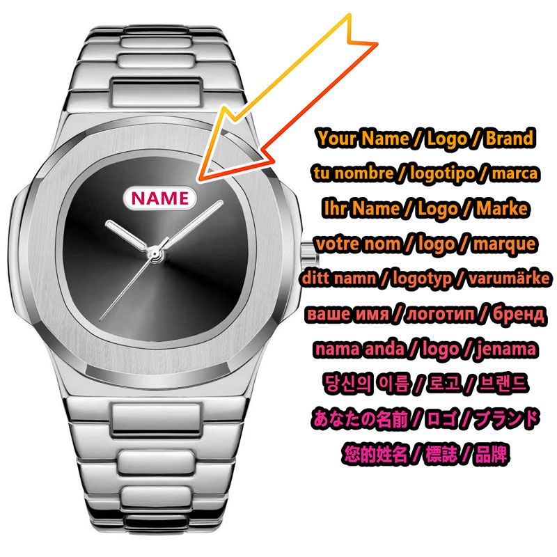 Męski zegarek kwarcowy z własn – Luxury Watch Brands Logo recenzja i cena