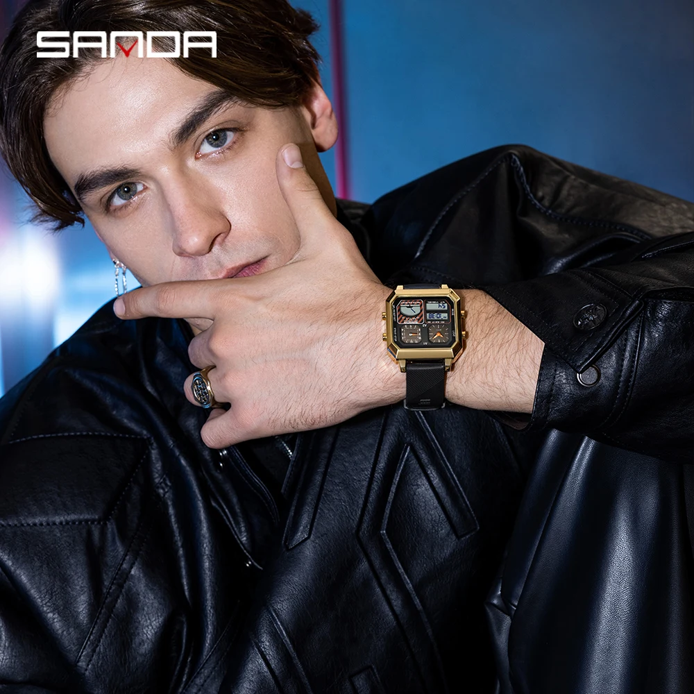 SANDA Top marka 6210 Modny męs – Luxury Watch Store recenzja i cena