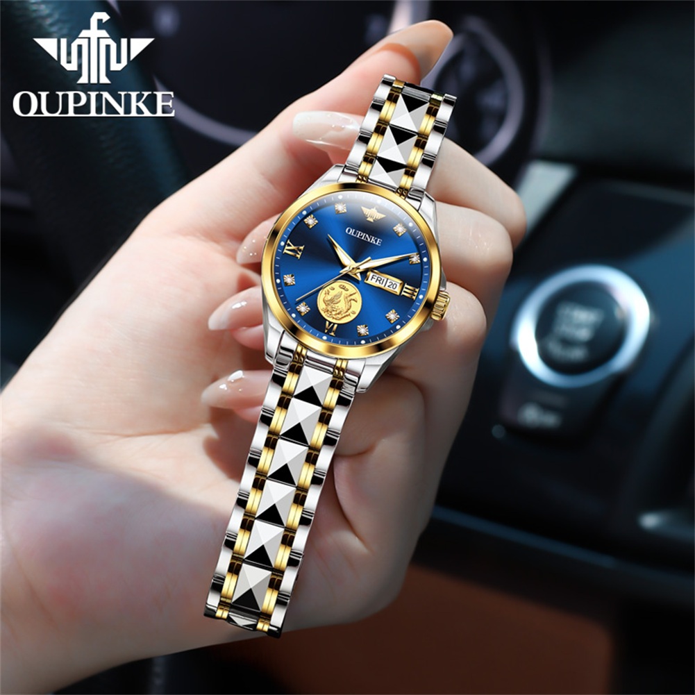 Zegarki damskie OUPINKE Elegan – Luxury Watch Brands Logo recenzja i cena