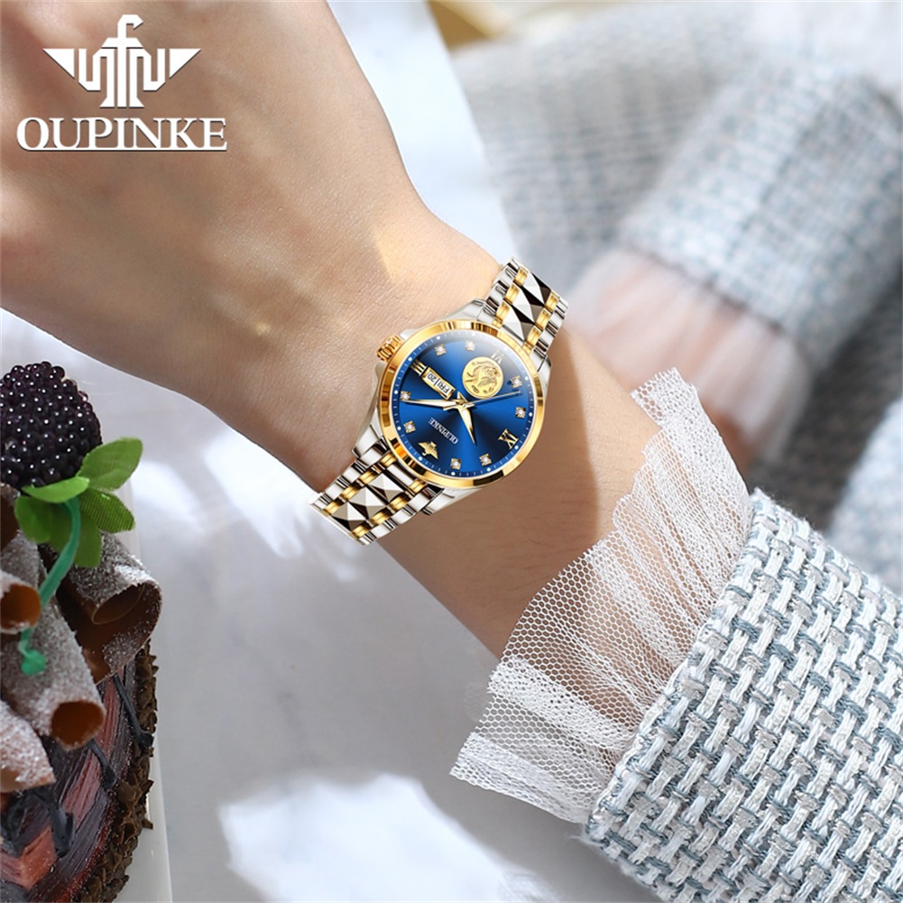 Zegarki damskie OUPINKE Elegan – Luxury Watch Brands Logo recenzja i cena